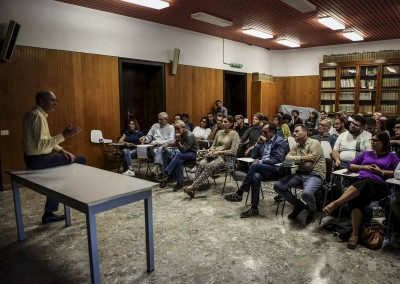 October 2019 - Alexander Purcell, Professor Emeritus at the University of California, during a conference on Xylella at the University of Bari. He is one of the most important scientist worldwide, among those who study the bacterium known as Xylella fasti